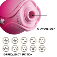 10 Jahre OEM ODM Service Smart App Fernbedienung 10 Frequenzen IPX7 Wasserdichter Silikon-Rosen-Saugvibrator Sexspielzeug