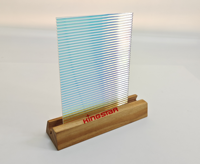 Plaque acrylique transparente texturée gaufrée de 2 à 10 mm pour la publicité et les expositions, avec service de découpe et dimensions personnalisées