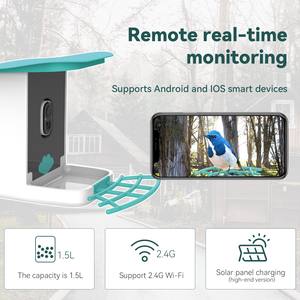 Abreuvoir automatique pour oiseaux de compagnie Bouteille d'eau Tasse en plastique Abreuvoir pour oiseaux avec caméra - Product Image 6