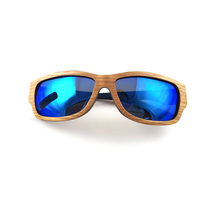 Lunettes de soleil en bambou faites à la main, style sport extérieur, verres miroir, protection UV CNC, légères et durables