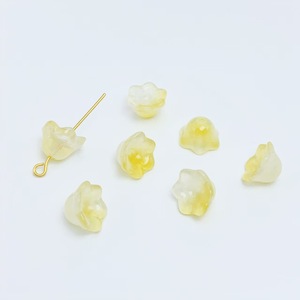 Accesorios de Joyería DIY, Material para Pulseras y Collares con Forma de Flor de Orquídea Amatista de 7*12 mm - Product Image 3