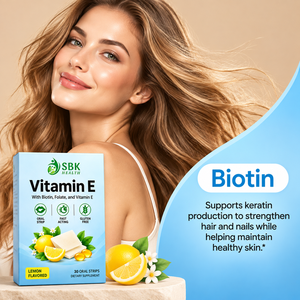 Produits Tendances : Bandes Orales de Vitamine E avec Folate et Vitamine E – Complément pour la Croissance des Cheveux, de la Peau et des Ongles - Product Image 3