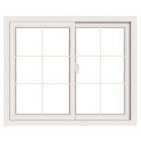 Ventanas de PVC con Marco de Aleación de Aluminio Posmoderno Personalizado HC, Pantalla de Acero Inoxidable, Apertura Deslizante, Resistentes al Viento, para Cocina Exterior y Hogar