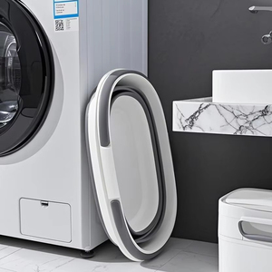 Hộ gia đình bẩn quần áo xô quần áo lưu trữ Giỏ đa dụng có thể gập lại nước Thùng giặt di động giỏ - Product Image 3