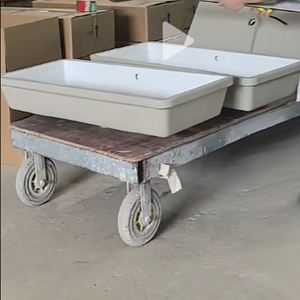 Vasque surdimensionné Lavabo moderne <span class=keywords><strong>en</strong></span> céramique évier fixer à la vanité chambre lavabos encastrés vasques <span class=keywords><strong>en</strong></span> grès cérame bol - Product Image 2