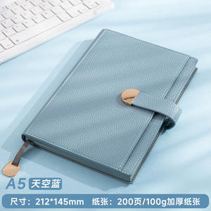 Carnet A5 en cuir rigide personnalisé pour entreprise avec gravure, pochette épaisse, agenda, bloc-notes de bureau, papeterie cadeau, vente en gros - Product Image 3