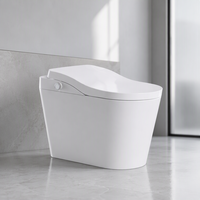 Couverture de toilette intelligente à chauffage instantané avec siège de toilette intelligent, lavage à l'eau chaude, séchage à l'air et télécommande