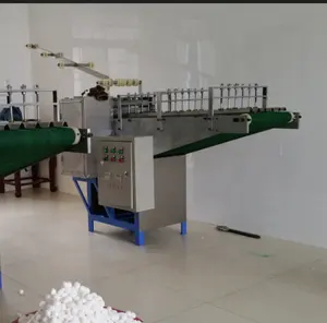 absorbent cotton ball making processing machine with automatic count