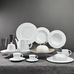 PITO Horeca hôtel fin vaisselle en céramique design d'usine assiettes en porcelaine pour restaurants