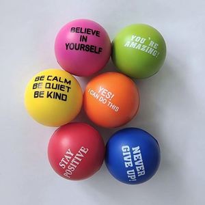 Custom Custom Logo 4CM Stress Relief <b>Squeeze</b> <b>Ball</b> Soft PU Foam Anti-Anxiety Toy for Adults & Kids, Promotional Gift - Product Image 4