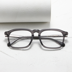 Monturas de gafas rectangulares con montura completa, color sólido, NN-146, anti-UV, para adultos, uso diario unisex - Product Image 1