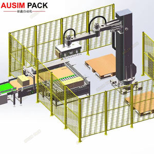 AUSIM PACK Paletizador automático de alta velocidad con servomotor Abb para alimentos para bolsas, papel de cartón, embalaje de plástico - Product Image 1