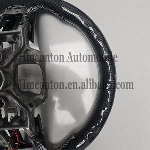 Nouveaux produits phares : Volant en cuir perforé en fibre de carbone avec LED pour Ford Mustang - Product Image 2