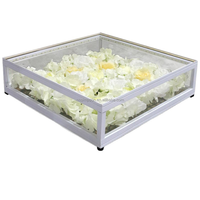 Plateforme de scène LED pour mariage et fête, avec fleurs lumineuses sur un sol de danse en verre trempé à effet 3D SIMPSON