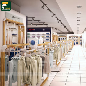 Moderno Exhibidor de Ropa para Minoristas, Estante Flotante, Armario Colgante para Prendas, Módulo de Pared Decorativa - Product Image 3