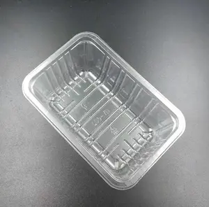 Pp-Tablett/Strossen gefrorenes Fleisch tiefgeformte Schalen/Anpassbares Einweg-Polystyrol-Kunststoff-Rindfleisch-Tablett
