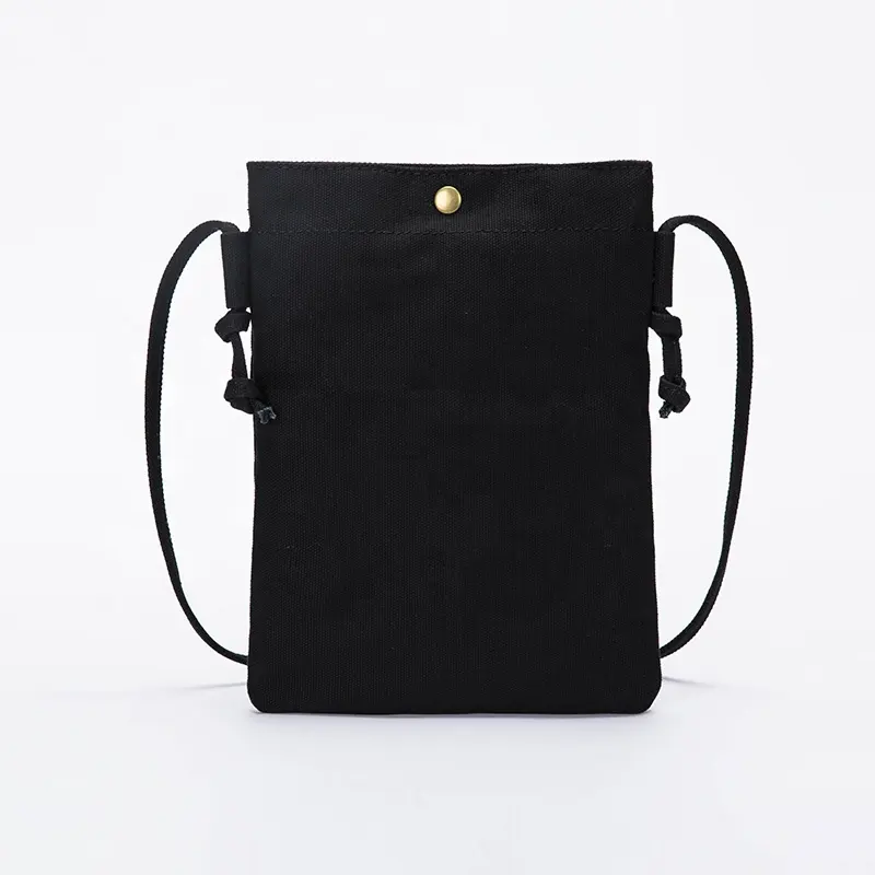 Korean version of the shoulder messenger bag small fresh canvas bag simple Harajuku style mini mobile phone bag