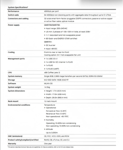 QM9701ควอนตัม-2 64พอร์ต ndr 400กิกะไบต์/วินาทีสวิตช์เครือข่ายที่มีการจัดการ InfiniBand 51.2 Tb/s 48VDC HPC Ai Data Center 1U - Product Image 2