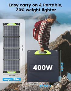 400W Portable Foldable Solar Panel Charger Compatible with 40V Solar Power Station <b>Generator</b> for RV <b>Camping</b> Household Use - Product Image 2
