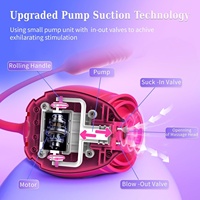 Vibrator Dildo Sexspielzeug für Frauen - Rosen-Sexspielzeug mit Stoßfunktion G-Punkt-Vibratoren & 10 Saugmodi