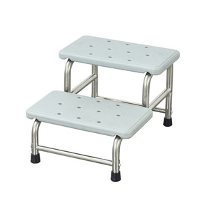 Repose-pieds à deux marches en ABS pour examen médical et chirurgical, avec surface antidérapante, pour usage hospitalier - Product Image 1