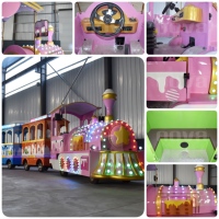 Train touristique électrique sans rails Nova Rides pour parcs d'attractions, bus de tourisme, manèges extérieurs