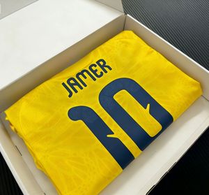 Großhandel Spieler-Version Thailand WM 2026 Fußballtrikot Kolumbien Fußballtrikot FAN Weißes Fußball-DIY-Trikot Größe S-4XL - Product Image 1