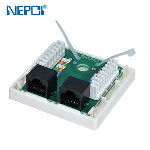 Boîtier de montage sur bureau NEPCI XJY-NE-56 blindé à double port CAT5E/CAT6 <span class=keywords><strong>RJ45</strong></span> avec borne Krone IDC certifié CE RoHS - Product Image 6