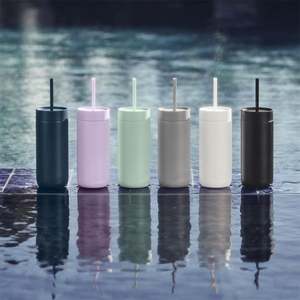 Taza de Café/Té Portátil de Diseño Minimalista, Libre de BPA, con Tapa y Pajita para Uso en el Hogar y la Oficina - Product Image 4