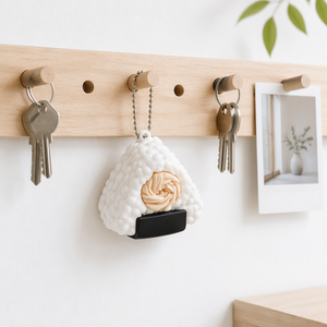 Mini-jouet alimentaire artificiel en forme de boule de riz Onigiri, porte-clés anti-stress, style <span class=keywords><strong>cuisine</strong></span> <span class=keywords><strong>japonaise</strong></span>, pour cadeau de fête ou cadeau anti-stress - Product Image 4
