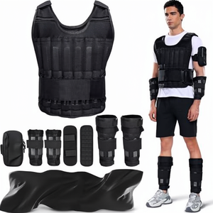 Chaleco con peso de alta calidad, ajuste adaptable, materiales duraderos y distribución uniforme del peso para un entrenamiento eficaz - Product Image 1