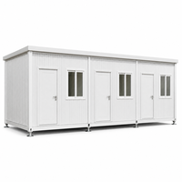 Maison conteneur extensible avec mur pliable pour une installation rapide sur site