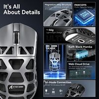 Avec Dongle 8K Tri-mode 26000DPI PAW3395 Sensor Mouse ATTACK SHARK R3 Magnesium Alloy Gaming Mouse