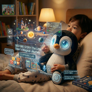 Juguete de Peluche Interactivo con IA ChatGPT, Pingüino, Multi-idioma, para el Aprendizaje Temprano de Niños, Muñeco Suave, ODM - Product Image 2