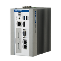 Ordinateur embarqué Advantech UNO-1372G, processeur Intel Atom Quad-Core, PC DIN-rail avec 3GbE, 4 Go DDR3L, 2 emplacements MPCIe, 1 MSATA