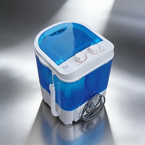 Lavadora Multifuncional Pequeña para el Hogar, Azul, Semiautomática, Portátil, con Cepillo <span class=keywords><strong>Desmontable</strong></span> para Lavar Ropa y Zapatos - Product Image 3