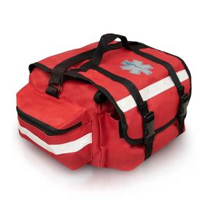 Muestra gratis kit médico de emergencia EMT Trauma bolsa de transporte de primeros auxilios, bolsas de primeros auxilios Rojas vacías profesionales, compacto - Product Image 5