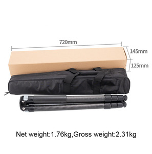 Trípode profesional de fibra de carbono para cámara DSLR, soporte de cámara resistente para observación de aves, cuenco de 70mm - Product Image 6