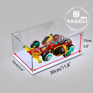 Boîte de présentation en acrylique transparent, présentoir de figurines d'action à collectionner, Cube anti-poussière, vitrine à assembler le meuble, 20 pièces - Product Image 2