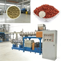 Chaîne de production d'aliments pour poissons et crevettes de type humide CE, machine extrudeuse automatique, capacité 5tph, équipement de fabrication d'aliments pour poissons