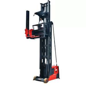 VNA asansör dar yönlü forklift Man-up 3 yollu çatal döndürme fonksiyonu 3 yollu palet istifleyici vinç satılık - Product Image 1