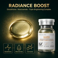 Sérum Éclaircissant Anti-Glycation et Anti-Âge au Glutathion et Niacinamide en Ampoule de 5ml – Vente en Gros, Marque Privée OEM, Soin Visage