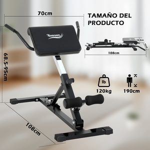 Silla romana de acero, Banco de ejercicio ajustable para la parte inferior de la espalda, glúteos para tendón de la corva, gimnasio en casa, herramienta de Fitness, máquina de extensión, banco - Product Image 5