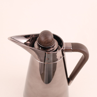 Pot à eau isotherme de 1000 ml, coque en plastique rose, doublure en verre, cafetière arabe, thermos