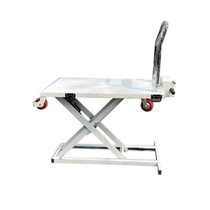 Carro Eléctrico Manual con Gato Hidráulico, Plataforma Elevadora con Mesa de Elevación Pequeña Hidráulica, Elevador de Tijera, 1,3 m - Product Image 3