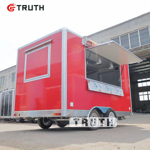Remolque de carro móvil de comida de camión de aperitivos de acero inoxidable extraíble con equipo de cocina completo Catering Food Trailer Truck Business - Product Image 2