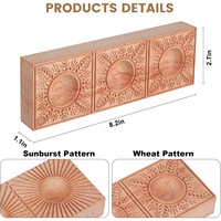 Meilleure vente en bois massif Wonton Dumpling Press Mold Creative Double-Sided Kitchen Pasta Baking Tool Panel Maker