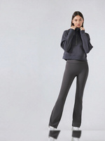 Leggings évasés pour femmes, taille haute, effet push-up, extensibles, ajustés, amincissants, doublés polaire, pour le yoga