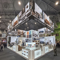 Stand d'exposition modulaire rétroéclairé 20x30 en îlot avec affichage LED SEG pour le marché de Las Vegas Été 2027