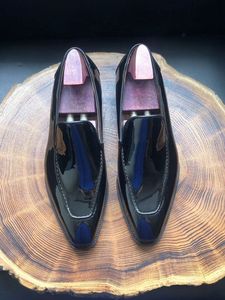 Ce ml27 काले पेटेंट फाइडलेबैक कमर का निर्माण बछड़ा चमड़े के पुरुषों के चमड़े के आउटसोर्स हैंडमेड लोफर - Product Image 2